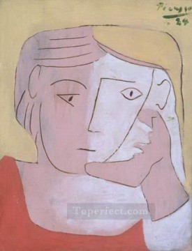  man - Head Woman 3 1924 cubist Pablo Picasso